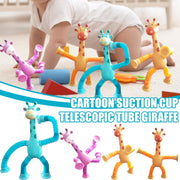 Giraffe Tuber Sensoriska Leksaker Nyhet Spring Fidget Toy Stretch Tube Stress Relief Leksak För Barn Födelsedagspresent Party Favors