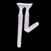 Rhinestone Quartz Fyra sidor Utskurna Tomma Nätstrumpor Grenfri