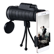 Kompatibel med Apple, Monocular Telescope Zoom Scope med Compass Phone Clip Tripod