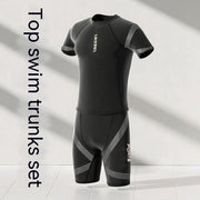 Herren Sonnenschutz Schnelltrocknendes T-Shirt Badeanzug Shorts Anzug