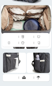 Bärbar hopfällbar mumieväska för spjälsäng