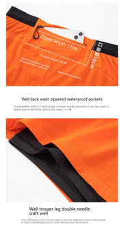 Men's Summer Fake Two-piece Double-layer Quick-drying Shorts