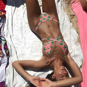 Aliexpress Ebay Amazon palmtryck bikinis split set Bikini baddräkt handel ny önskan