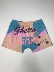 Sexiga tighta shorts för kvinnor för kvinnor med korta mönstertryckta yogabyxor