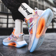 Studentsneakers Basket för män Låga toppar för män, sport- och fritidsskor, koreansk version av trenden för löparskor för ungdomar