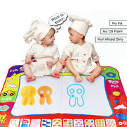 80 x 60 cm Baby Kids Add Water with Magic Pen Doodle Målning Bild Vattenteckning Lekmatta i ritning Leksaker Board Present Jul