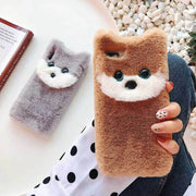 Plüschhund Handyhülle Softcase