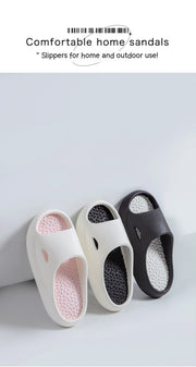 Par Sommar Utomhuskläder Tjock Botten Shit Feeling Home Tofflor