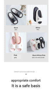 Par Sommar Utomhuskläder Tjock Botten Shit Feeling Home Tofflor