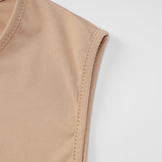 Herbst Neue Mode Ärmelloses Dünnes Kleid