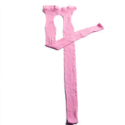 Rhinestone Quartz Fyra sidor Utskurna Tomma Nätstrumpor Grenfri