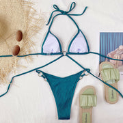 Badkläder för kvinnor Sexig Beach Bikini Set Baddräkt