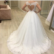 Applikation Langarm Hochzeitskleid Hochzeitskleid Brautkleid