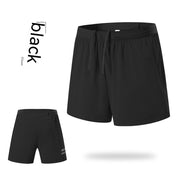 Men's Summer Fake Two-piece Double-layer Quick-drying Shorts