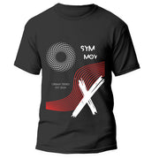 T-shirt med rund hals i bomull med kort ärm