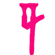 Rhinestone Quartz Fyra sidor Utskurna Tomma Nätstrumpor Grenfri