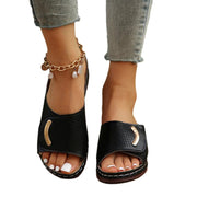 Sommar Nya Wedge Retro Tofflor För Kvinnor