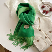 New Scarf Autumn And Winter Popular Color Matching Cashmere Scarf For Women