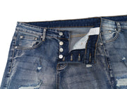 Zerrissene Herren Jeans Mode Slim Stretch