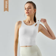 Utomhussport nakenkänsla med bröstkudde Yogajacka Skönhet tillbaka