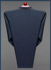 Neues langärmliges T-Shirt mit Revers für Herren