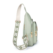 Vattentät och slitstark bröstväska med stor kapacitet