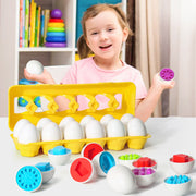 Baby-Lernen-Pädagogisches Spielzeug Smart Egg Toy Spiele Form Matching Sorter Spielzeug Montessori Eier Spielzeug für Kinder Kinder
