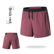 Men's Summer Fake Two-piece Double-layer Quick-drying Shorts