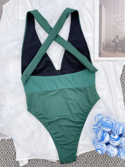 Einteiliger Badeanzug Patchwork Badeanzug Bikini