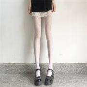 Black Starry Sky Stockings Female Star Moon Fishnet Stockings