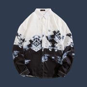 Niche Hong Kong Style Loose Flower Shirt
