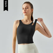 Utomhussport nakenkänsla med bröstkudde Yogajacka Skönhet tillbaka