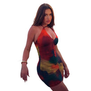 Modisches Etuikleid mit Neckholder und schmaler Passform für Damen