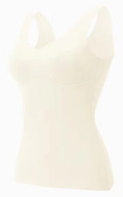 Seamless Thermal Vest Women's Self-heating Underwear With Chest Pad