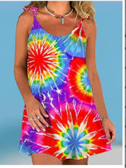 Kurzes Kleid mit 3D-Druck und Halloween-Totenkopf und Schnürung