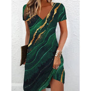 Damen T-Shirt Kleid mit Blumenmuster