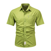 Tunn chic halvärmad arbetströja Arbetsskjorta Kortärmad Casual