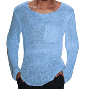 Knitwear Men's European And American Solid Color Long Sleeve