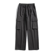 Retro Straight Cargo Pants American Wide Leg