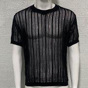 Europeisk och amerikansk slim fit tunn tröja för män