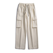 Retro Straight Cargo Pants American Wide Leg