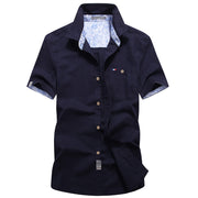 Mångsidig lös skjorta för män Ren bomull