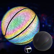 Glödande fluorescerande basketboll