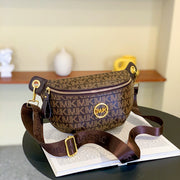 Snygg bra textur vintagetryckt axelremsväska för kvinnor