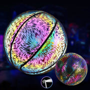 Glödande fluorescerande basketboll