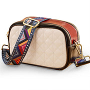 Luggage Läder Liten Enfärgad Fyrkantig Väska Läder Sylinje Kvinnors Cross-body Bag