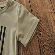 Anzug für kleine Kinder, Sommerkleidung für Herren, Camouflage-Anzug mit Unabhängigkeitstag-Flagge