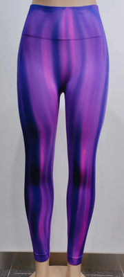 Ny Tie Dye Aurora Print Sportbyxor Seamless High-Wisted Fitness Yoga Byxor För Kvinnor Gym Löpning Träningsbyxor Byxor