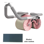 Manliga och kvinnliga hushåll 2 i 1 träning maghjul inomhus fitness sport