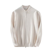 Fall Winter Men Solid Color Knitted Cardigan Sweater Coat